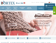 Tablet Screenshot of dortex.de